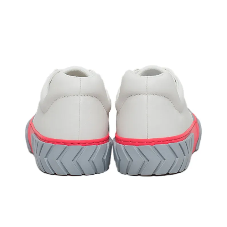 Both Skate Low Top Stylish Skateboarding Shoes Women's White Gray Pink-5