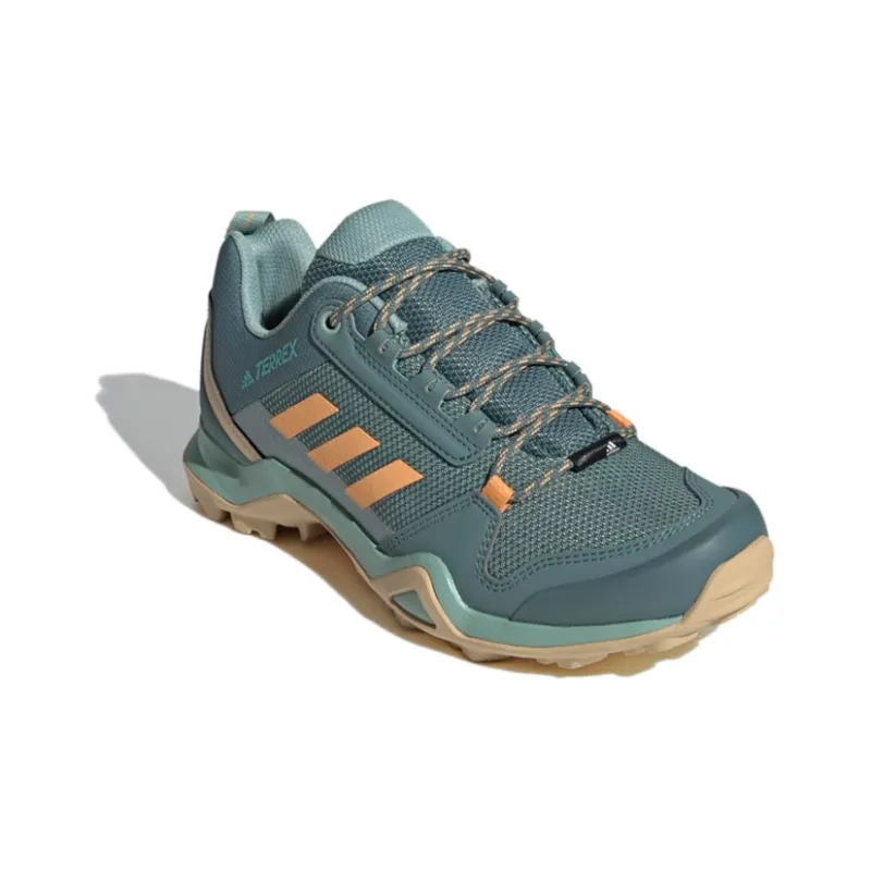 Adidas Terrex AX3 GTX Anti-Slip And Wear-Resistant Breathable Low-Top Hiking Shoes Women's Green-2