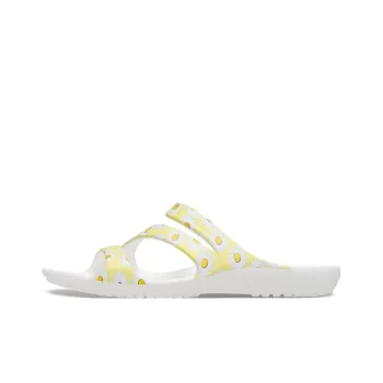 Crocs Kadee Slide Slippers Women's White/Yellow