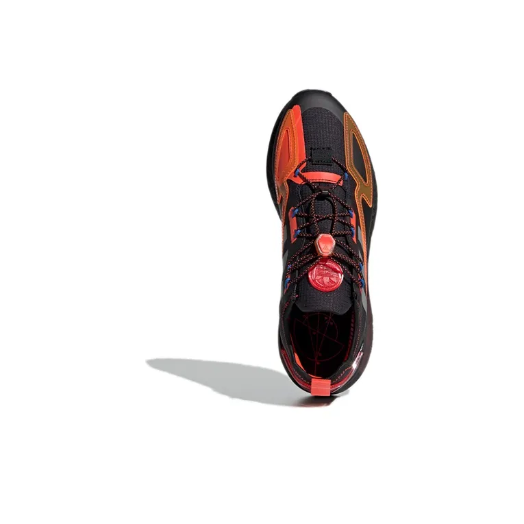 Adidas Zx 2K Boost Core Black Solar Red-4
