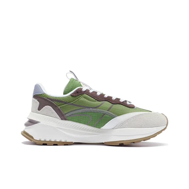 LiNing Fangyuan EVO Cushioning Breathable Low-Top Running Shoes Women's Apple Green-1