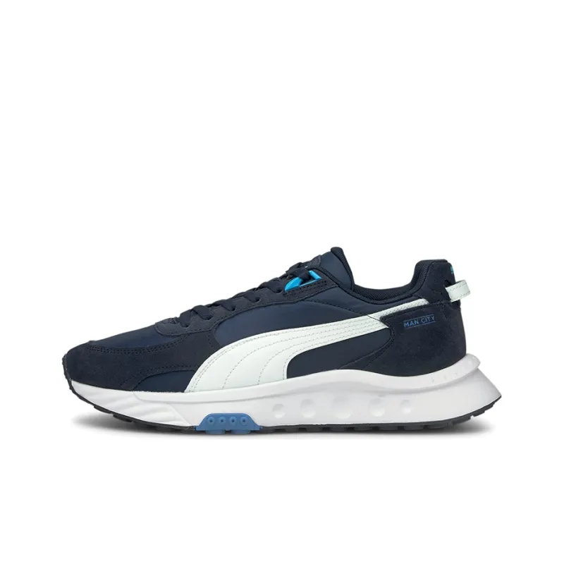 PUMA Wild Rider Series Running Shoes Men Low-Top Blue/White-0
