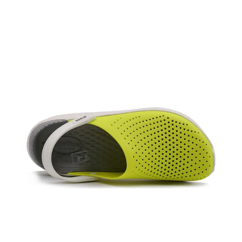 Crocs LiteRide Lazer Cut Clogs 'Yellow Beige'-2