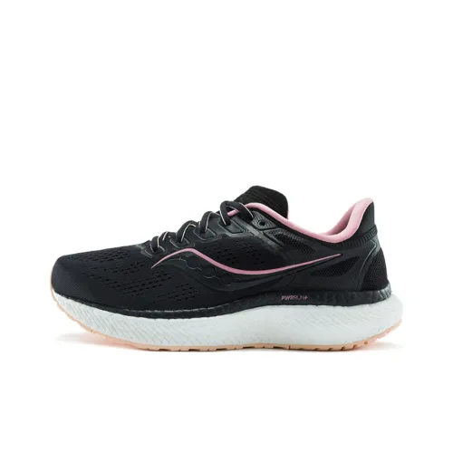 saucony Women's Hurricane 23 Wide 'Black Rosewater'