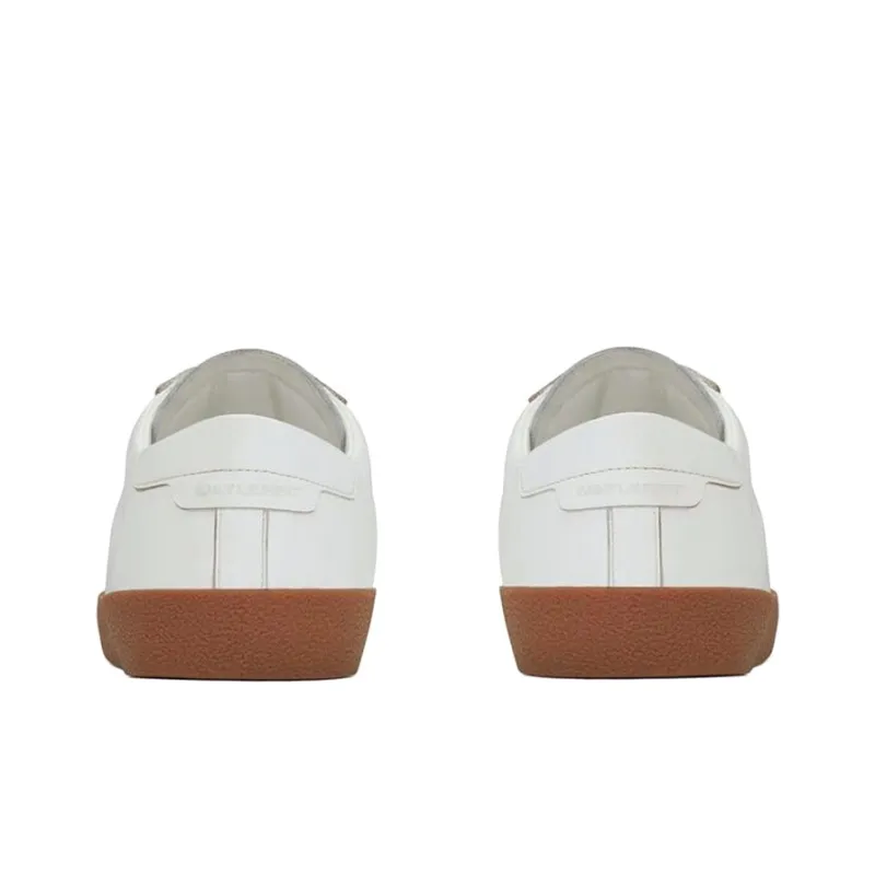 SAINT LAURENT SL/06 Court Classic Low Top Stylish Skateboarding Shoes Women's White-4