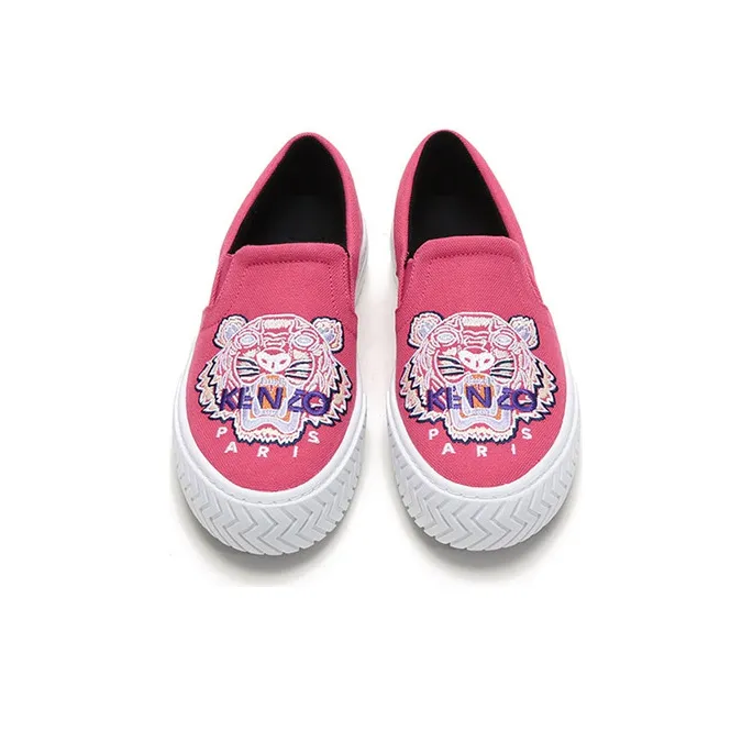 KENZO Skateboard Shoes Women's Rose Red-3