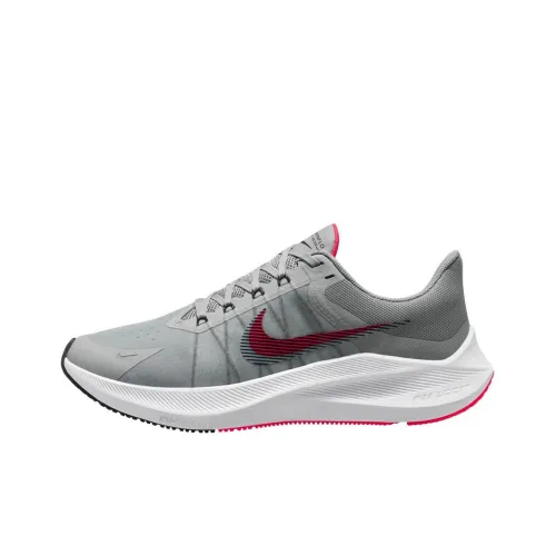 Nike Zoom Winflo 8 Running Shoes Men Low-Top Gray/Pink