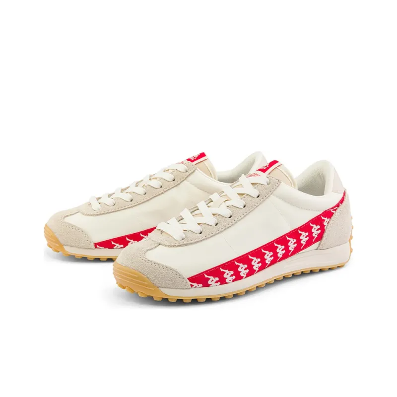 Kappa Coverage Low-Top Training Running Shoes Unisex White Red Khaki Brown-2