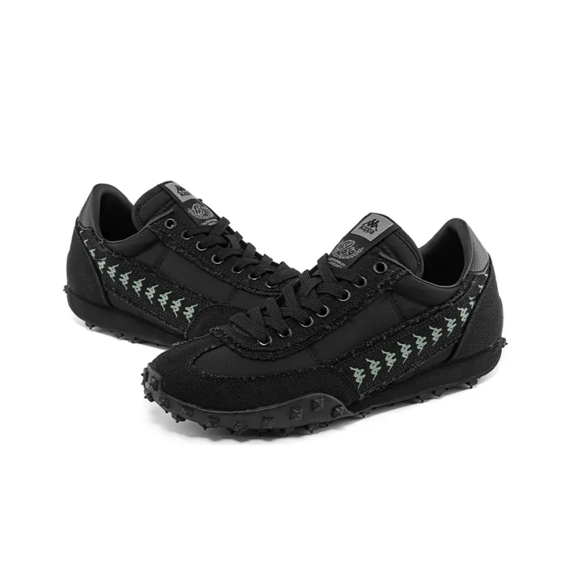 Kappa Coverage Low Top Training Running Shoes Unisex Black Green-3