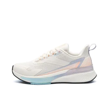 361° Cushioning, Slip Resistant, And Abrasion Resistant Low Top Running Shoes Women's White Purple