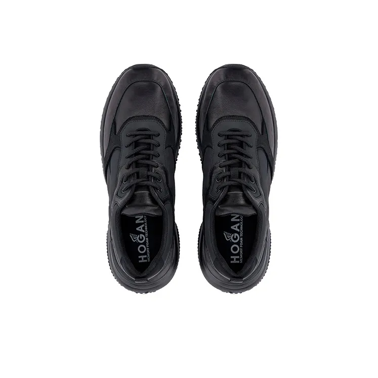 HOGAN Interaction Low-Top Casual Shoes Men's Black-3