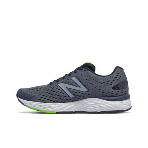 New Balance NB 680 Running Shoes Men Low-Top Gray/Black/White/Green