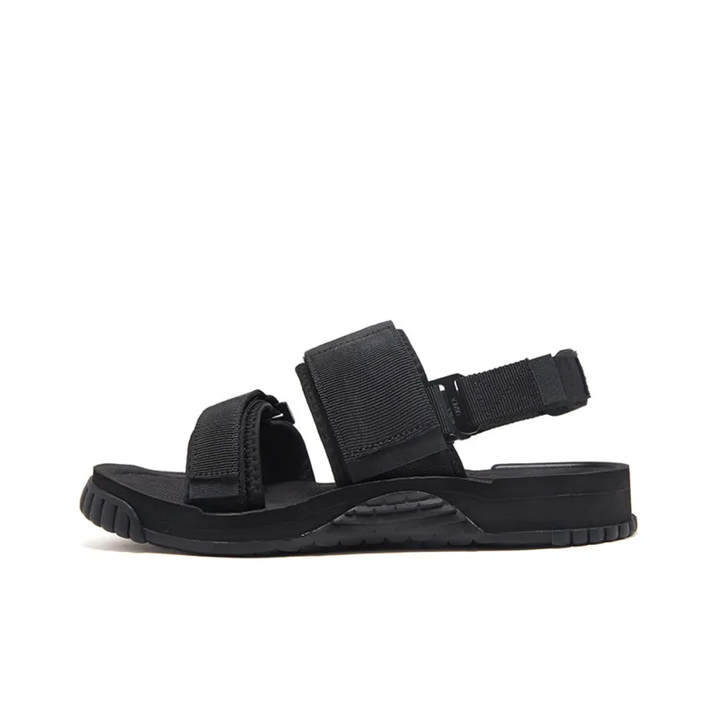 SHAKA Weekender Hook and Loop Beach Sandals Unisex Black-1