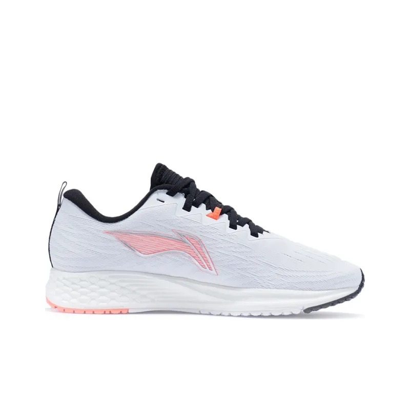 LiNing Red Hare 4 Cushioning, Slip Resistant, And Abrasion Resistant Low Top Running Shoes Women's White-1