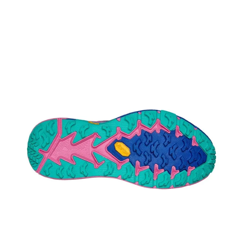 HOKA ONE ONE Speedgoat 4 Anti Slip And Wear Resistant Breathable Low Top Running Shoes Women's Blue Purple Color Block-3