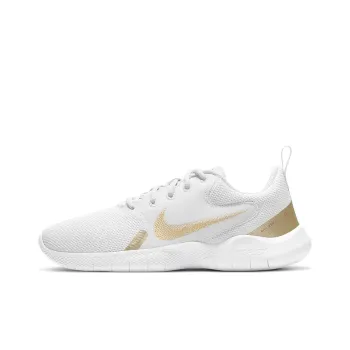 Nike Flex Experience Run 10 White Metallic Gold Star Women's