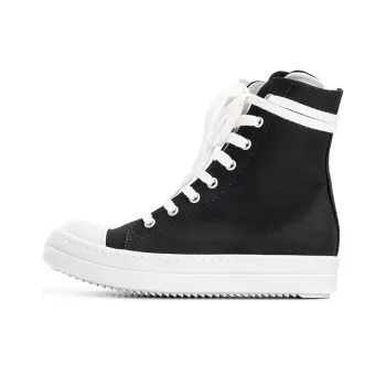Rick Owens DRKSHDW High Top Stylish Skateboarding Shoes Women's Black