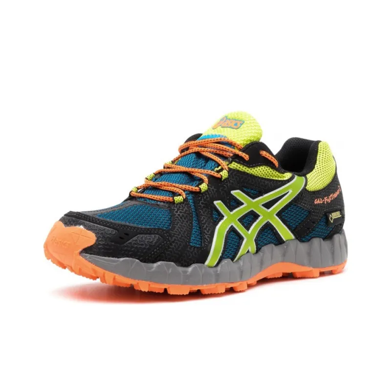 Asics Gel-Fuji Trainer Anti-Slip And Wear-Resistant Breathable Low-Top Running Shoes Men's Blue Green-2