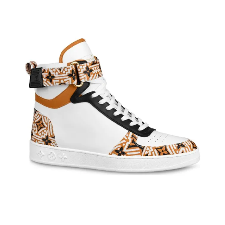 LOUIS VUITTON Lv Crafty Boombox High Top Sports Boots White/Brown Women's-1