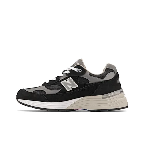 New Balance 992 Black Grey Suede