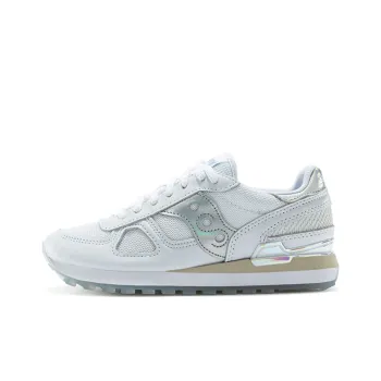 Saucony Shadow Original Low Top Running Shoes Women's White Silver Standard M