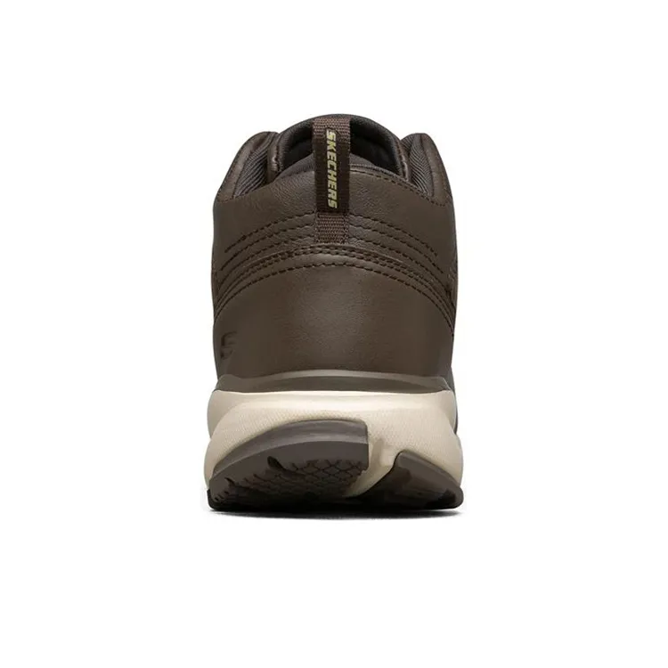 Skechers Cushioning Anti-Slip And Wear-Resistant Mid-Top Casual Shoes Men's Chocolate-3
