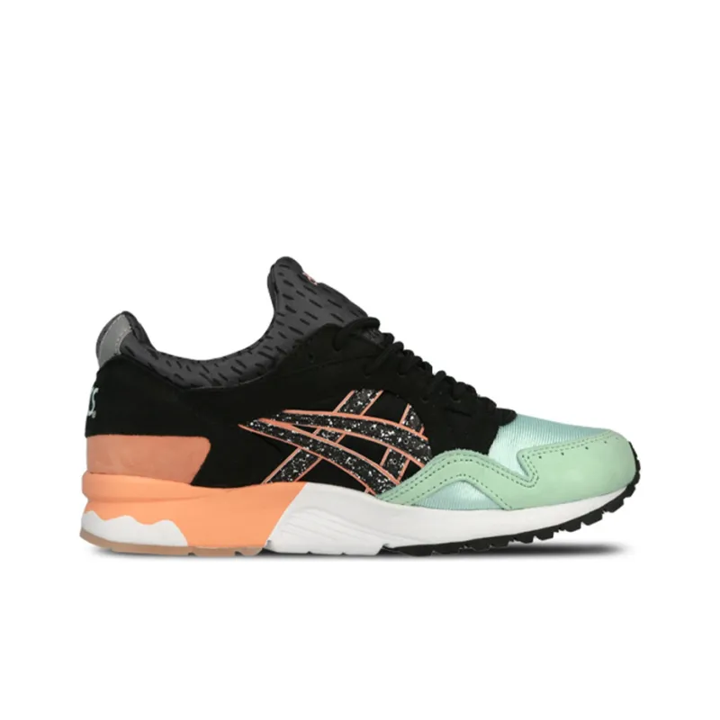 Naked x Asics Gel-Lyte V Low-Top Running Shoes Women's Black Orange-1