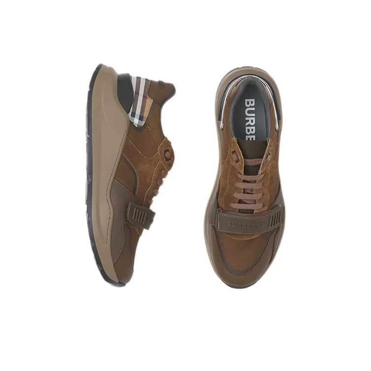 Burberry Ramsey Brown Check Suede-3
