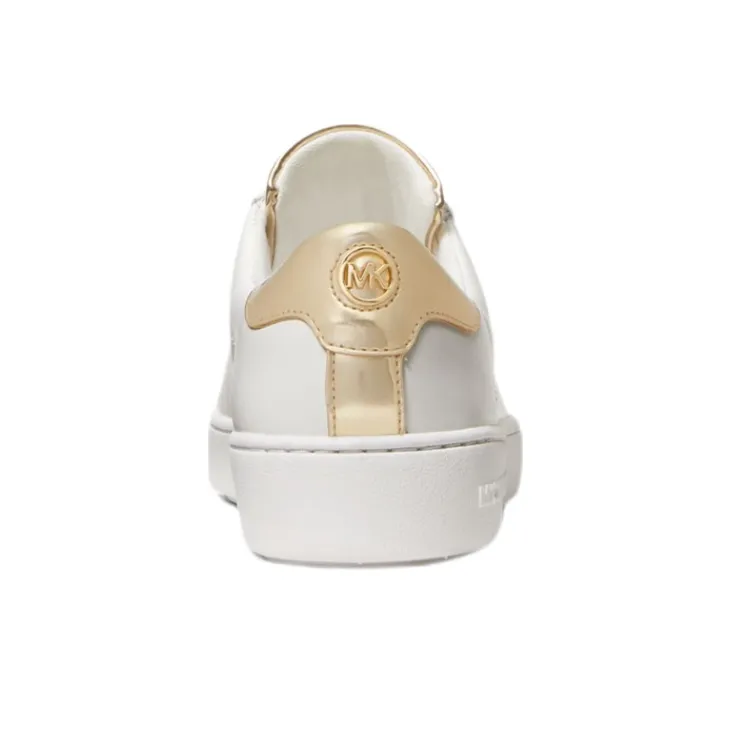 MICHAEL KORS Stylish Skateboarding Shoes Women's White Gold-4