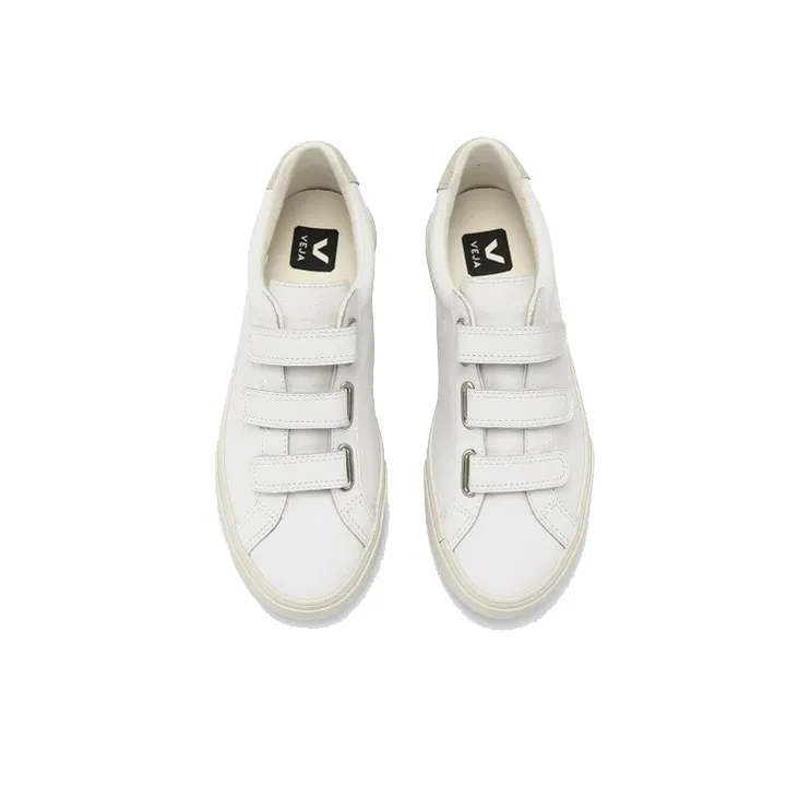 VEJA 3 LOCK Stylish Skateboarding Shoes Women's White-3