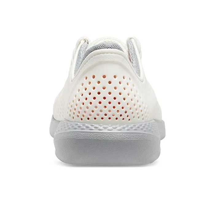 Crocs LiteRide Pacer 'Almost White Slate Grey'-3