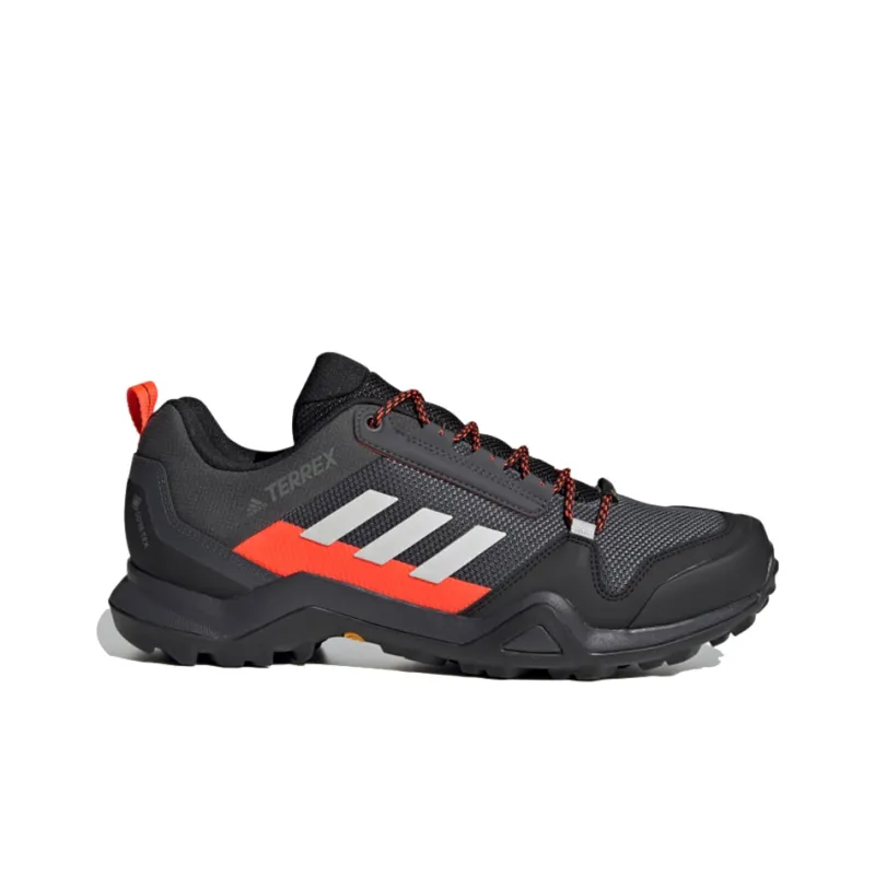 Adidas Terrex AX3 GTX Gore-Te Breathable Low-Top Outdoor Shoes Men's Black Gray Orange-1