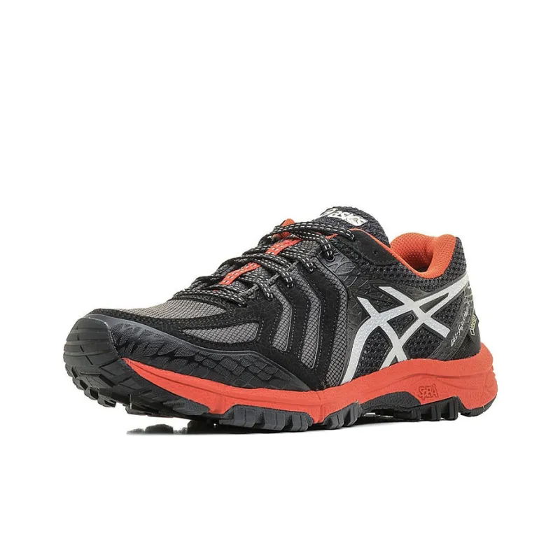 Asics Gel-Sonoma 2 Wear-Resistant Slip-Resistant Lightweight Low-Top Running Shoes Men's Black Orange-2