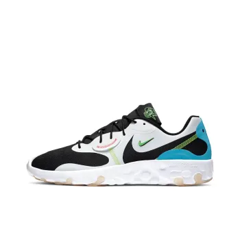 Nike Renew Lucent 2 Cushioned Slip-Resistant Breathable Low-Top Running Shoes Men's White Black Blue