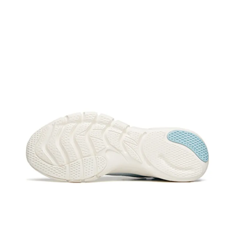 Anta Running Collection Cushioned Slip-Resistant Abrasion-Resistant Low-Top Running Shoes Men's White Blue-5