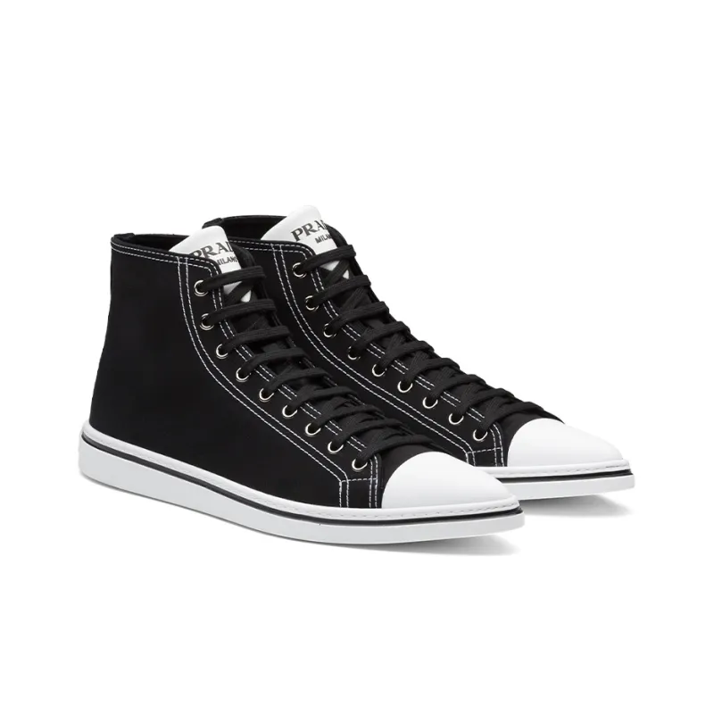 PRADA Skateboard Shoes Men's Black-2