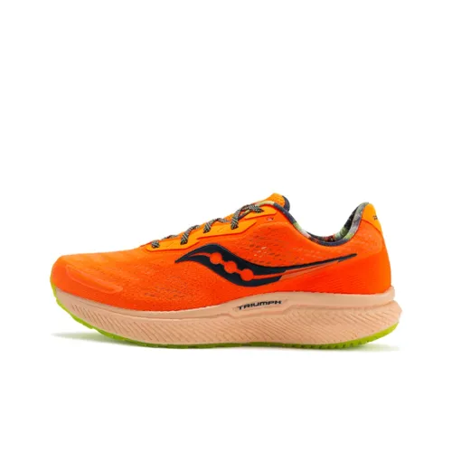 Saucony Triumph 19 Running Shoes Men Low-Top Orange