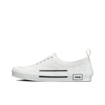 DIOR B23 Low White Oblique Canvas