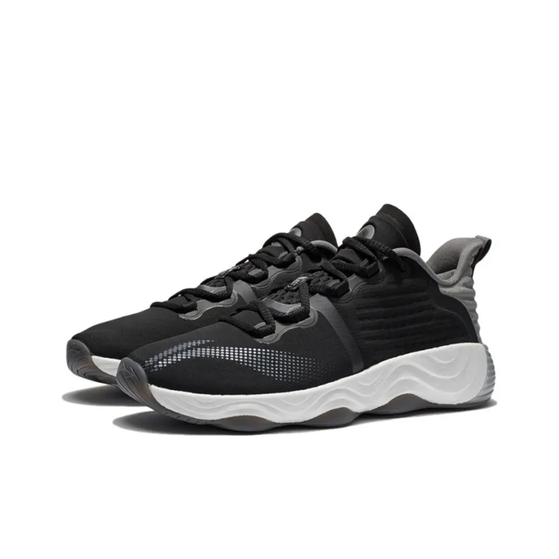 LiNing Wujie 3 Cushioning Anti-Slip And Wear-Resistant Low-Top Casual Shoes Men's Black Gray Color-2