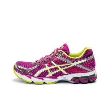 Asics GT-1000 2 Wear-resistant Non-slip And Breathable Low-Top Running Shoes Women's Pink Yellow