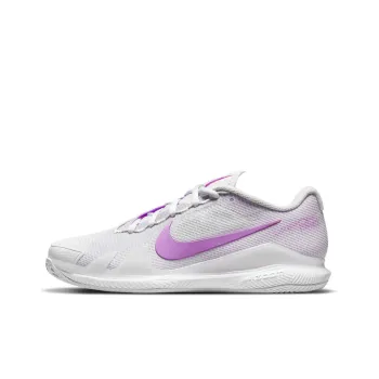Nike Air Zoom Vapor Pro Tennis Shoes Women's Low Top Dust Gray/Glow Purple/White
