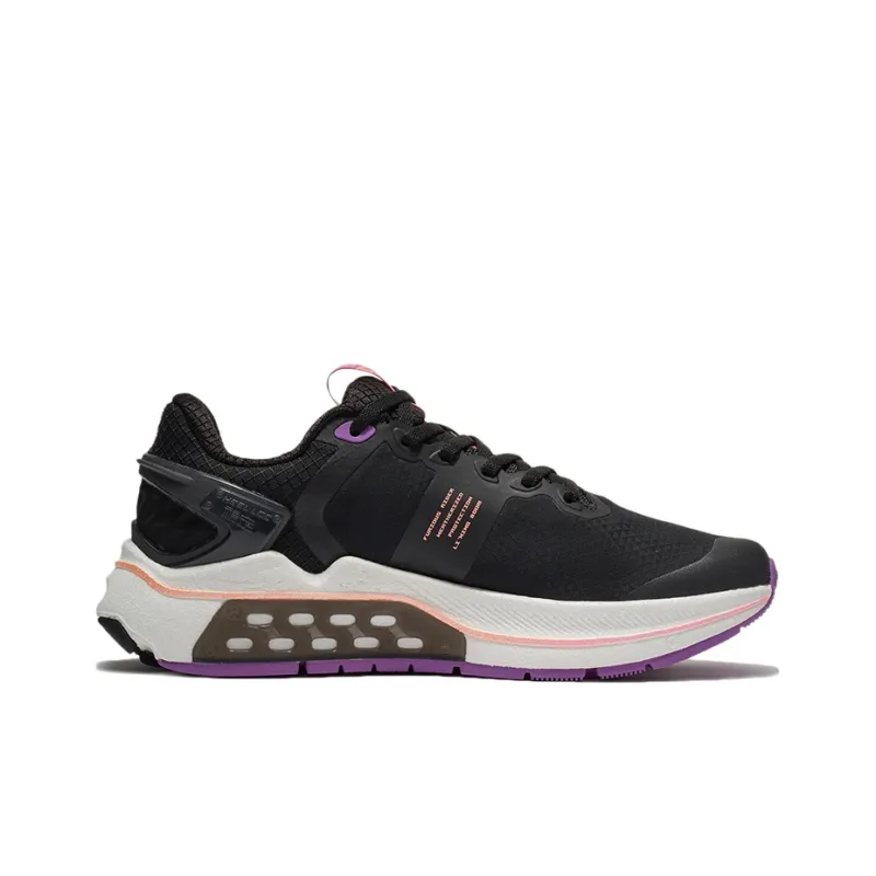 LiNing Furious Rider 5.0 Low Top Running Shoes Women's Black Purple-1