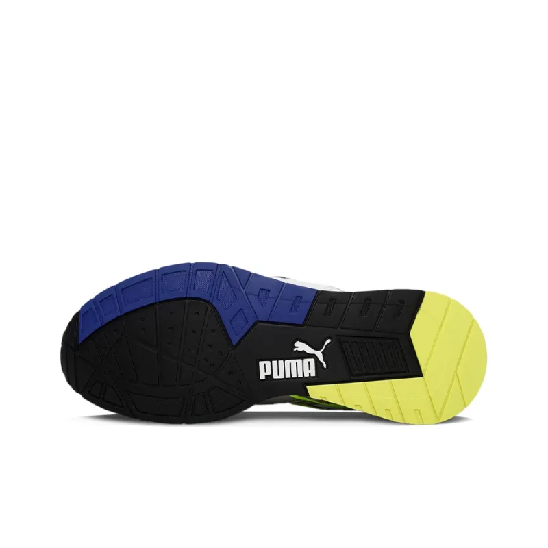 PUMA Mirage Tech Jts Slip-Resistant Breathable Low-Top Casual Shoes Women's Gray Blue Yellow-4