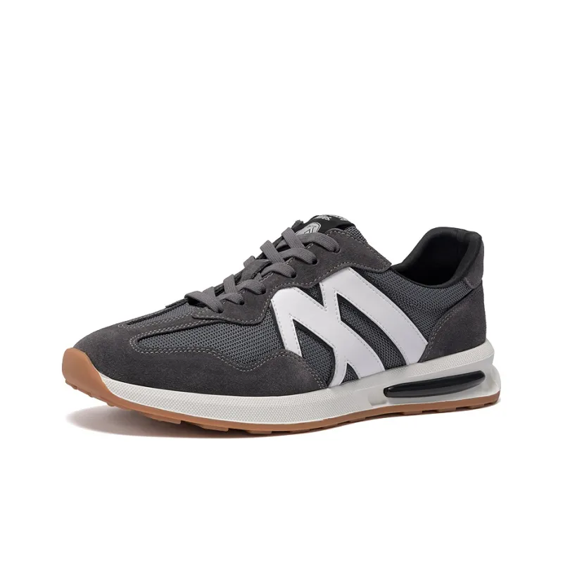 Anthony Miles Slip Resistant, Abrasion Resistant, Breathable Low Top Running Shoes Men's Blue Gray-1