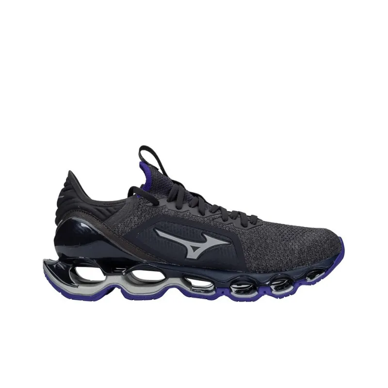 Mizuno Wave Prophecy X Running Shoes Men Low-Top Black/Purple-1