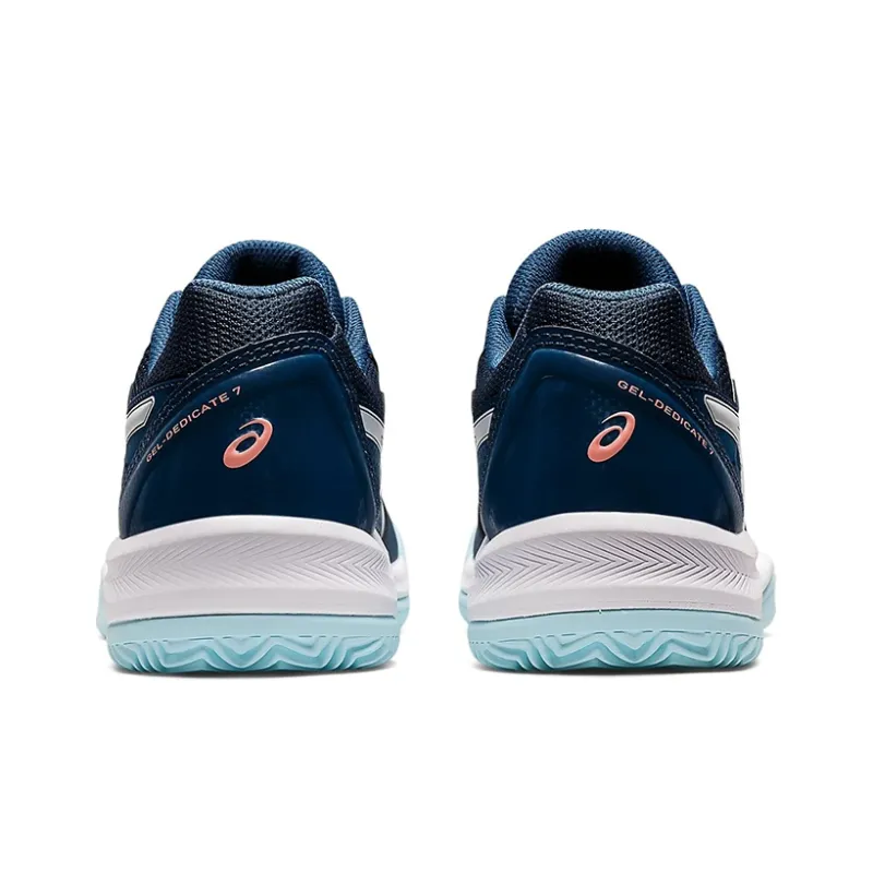 Asics Gel-Dedicate 7 Clay Anti-Slip Wear-Resistant Low-Top Tennis Shoes Women's Indigo-5
