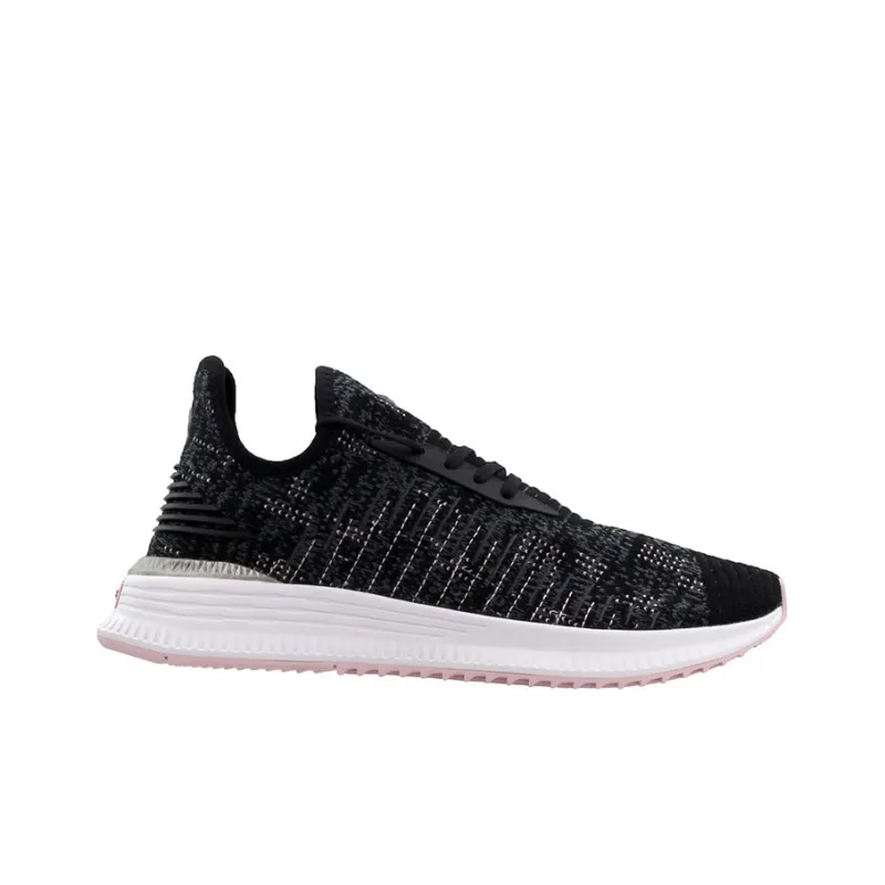 PUMA AVID Evoknit Mosaic Breathable Lightweight Low-Top Running Shoes Women's Black Pink-1