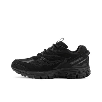 Saucony Cohesion 2K Cushioned Wear-Resistant Water-Resistant Slip-Resistant Low-Top Running Shoes Unisex Black