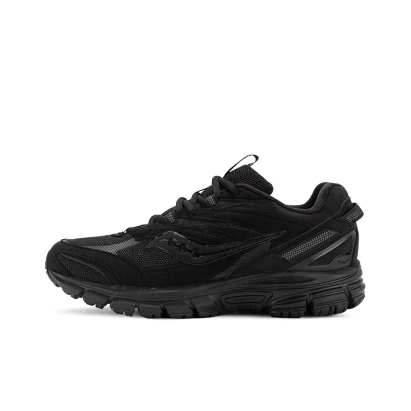 Saucony Cohesion 2K Cushioned Wear-Resistant Water-Resistant Slip-Resistant Low-Top Running Shoes Unisex Black-0