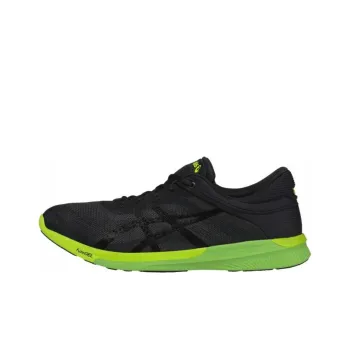 Asics Fuze Rush Cushioned Slip-Resistant Low-Top Running Shoes Men's Black Green